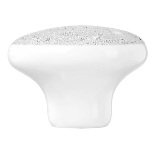 Silver Glitzer Name elegant glamourös Keramikknauf (Seitenansicht)