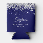 Silver Glitzer Navy Blue 40 & Fabulous Dosenkühler (Vorderseite)