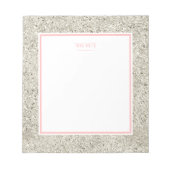 Silver Glitzer Notizblock (Vorderseite)