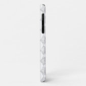 Silver Glitzer Overlap Diamond Muster personalisie Case-Mate iPhone Hülle (Hinten/Links)