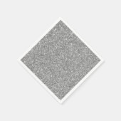 Silver Glitzer Pattern Aussehen Serviette (Ecke)