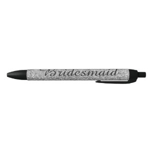 Silver Glitzer Personalisiert Bridesmaid Kugelschreiber