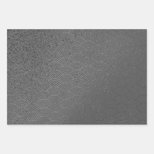 Silver Glitzer Pink Silver Arrow Silver Archs Geschenkpapier Set (Vorderseite 2)