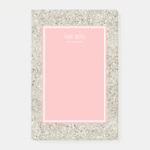 Silver Glitzer Post-it Klebezettel (Vorderseite)