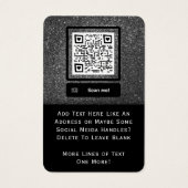 Silver Glitzer Private Security IT Beruflich (Rückseite)