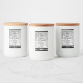 Silver Glitzer Product Label Sparkards Logo Lebensmitteletikett (Flaschen)