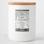 Silver Glitzer Product Label Sparkards Logo Lebensmitteletikett (Vorderseite)