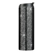 Silver Glitzer Race Strike Personalisierte Travel  Thermosbecher (Nach links gedreht)