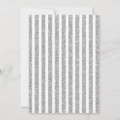 Silver Glitzer RDH Abschluss Zahnhygienin Einladung (Rückseite)