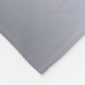 Silver Glitzer Rosa Foto Monogramm Funkeln Fleecedecke (Ecke)