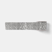 Silver Glitzer Satinband (Vorderseite)