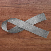 Silver Glitzer Satinband