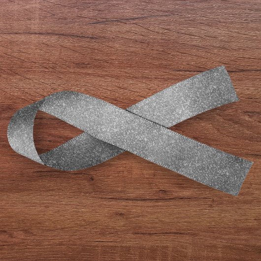 Silver Glitzer Satinband