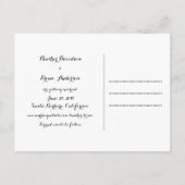 Silver Glitzer Save the Date Postkarte 2 (Rückseite)