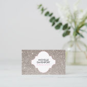 SILVER GLITZER SCHÖNHEIT, MAKEUP ARTIST, SALON VISITENKARTE (Stehend Vorderseite)