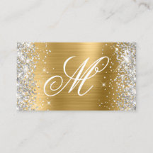 Silver Glitzer Shiny Gold Foil Extravagant Mit Mon