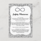Silver Glitzer Silver Infinity Safety Measures Begleitkarte (Vorderseite)