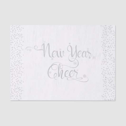 Silver Glitzer Silver Silver Fakes auf Weiß Seidenpapier (Vorderseite)