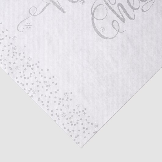 Silver Glitzer Silver Silver Fakes auf Weiß Seidenpapier (Ausschnitt)