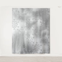 Silver Glitzer Snowflake Foto Hintergrund 