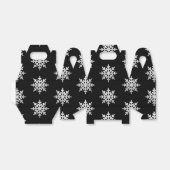 Silver Glitzer Snowflake Geschenkschachtel (Ungefaltet)