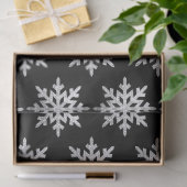 Silver Glitzer Snowflake Seidenpapier (Geschenk)