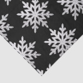 Silver Glitzer Snowflake Seidenpapier (Detail)