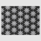 Silver Glitzer Snowflake Seidenpapier (Vorderseite)
