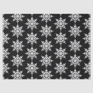 Silver Glitzer Snowflake Seidenpapier