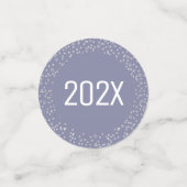 Silver Glitzer Snowflakes Konfetti (Klein Vorderseite)