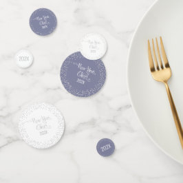 Silver Glitzer Snowflakes Konfetti