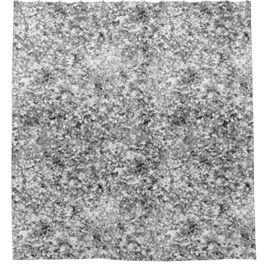 Silver Glitzer Sparkle Duschvorhang (Vorderseite)