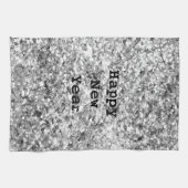 Silver Glitzer Sparkle Geschirrtuch (Horizontal)