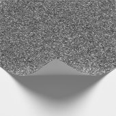 Silver Glitzer Sparkle Metallic Packpapier (Ecke)