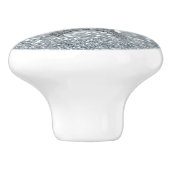 Silver Glitzer Sparkle Paris Eiffel Tower Glam Keramikknauf (Seitenansicht)