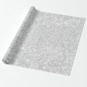 Silver Glitzer Sparkley Geschenkpapier (Ungerollt)