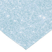 Silver Glitzer Texture Blue Sparkling Shiny Großer Tischläufer (Ecke)