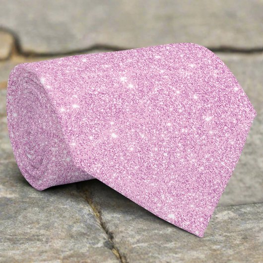 Silver Glitzer Texture Lila Sparkling Shiny Krawatte