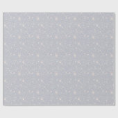 Silver Glitzer Texture White Sparkling Diamond Geschenkpapier (Flach)