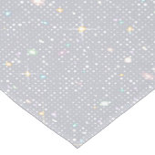 Silver Glitzer Texture White Sparkling Diamond Großer Tischläufer (Ecke)