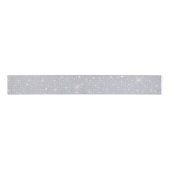 Silver Glitzer Texture White Sparkling Diamond Ripsband (Vorderseite)