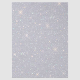 Silver Glitzer Texture White Sparkling Diamond Seidenpapier