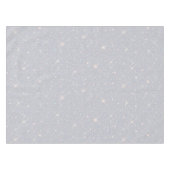 Silver Glitzer Texture White Sparkling Diamond Tischdecke (Vorderseite (Horizontal))