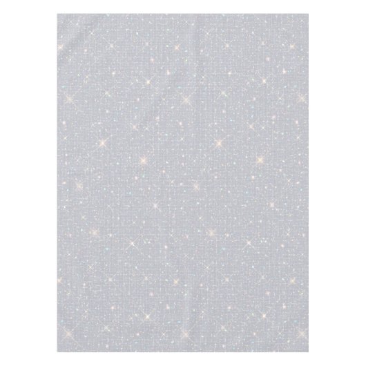 Silver Glitzer Texture White Sparkling Diamond Tischdecke (Vorderseite)