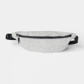 Silver Glitzer Texture White Sparkling Shiny Bauchtasche (Vorderseite)