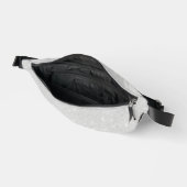 Silver Glitzer Texture White Sparkling Shiny Bauchtasche (Offen)