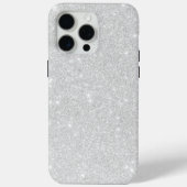Silver Glitzer Texture White Sparkling Shiny Case-Mate iPhone Hülle (Rückseite)