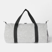 Silver Glitzer Texture White Sparkling Shiny Duffle Bag (Vorderseite)