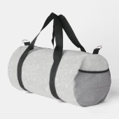 Silver Glitzer Texture White Sparkling Shiny Duffle Bag (Rechte Ecke)