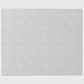 Silver Glitzer Texture White Sparkling Shiny Geschenkpapier (Flach)
